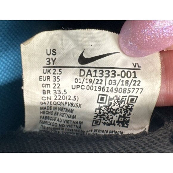 Nike Tiempo Legend 9 Academy kids Black Light Photo Blue Sz 5 see pic - Picture 12 of 13